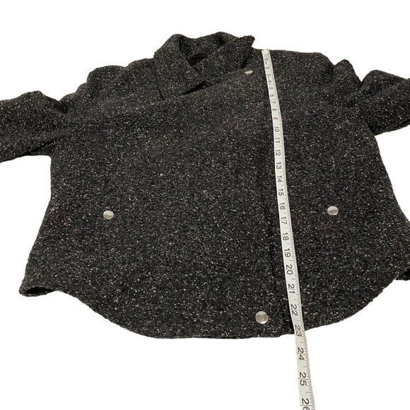 Rag & Bone Charcoal Gray Tweed Moto Style Jacket Size 8 - Picture 10 of 10